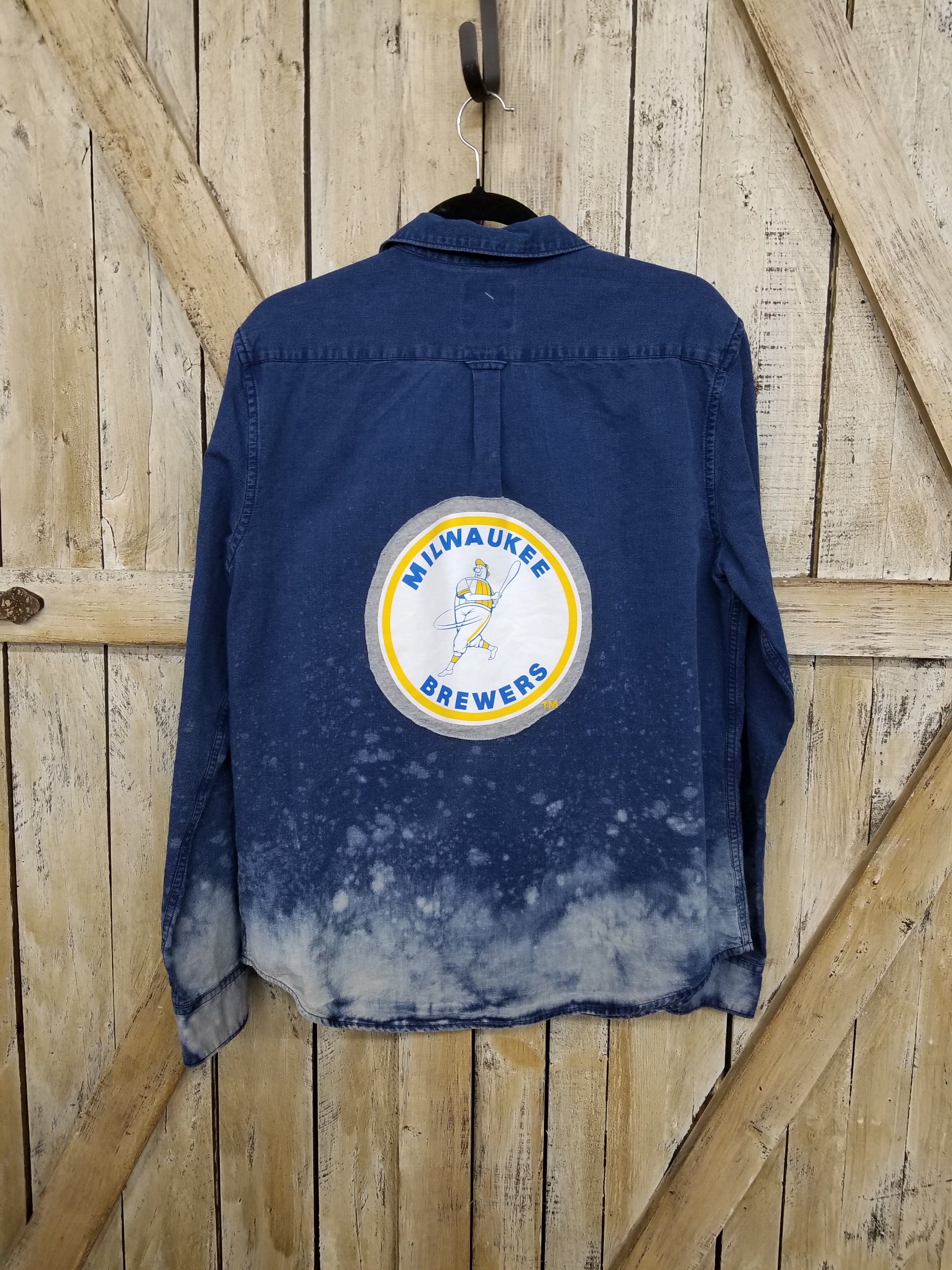 Milwaukee Brewers Upcycled Flannel