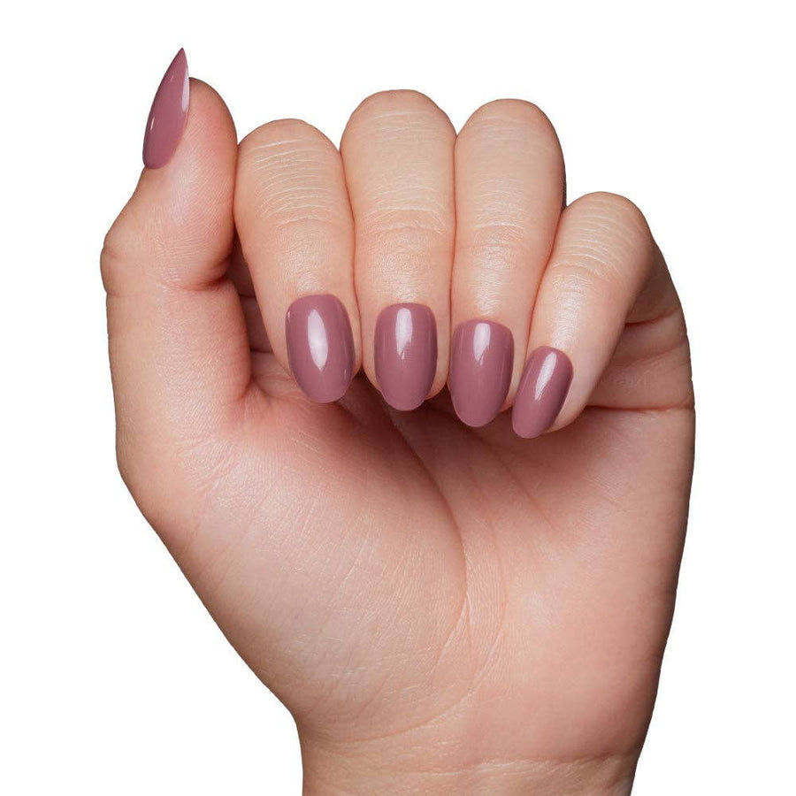 Mauve Press-On Nails | Short Oval