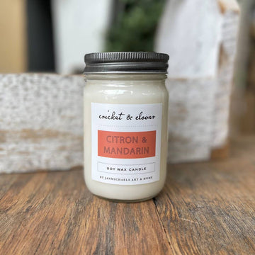 Citron & Mandarin Soy Mason Jar Candle