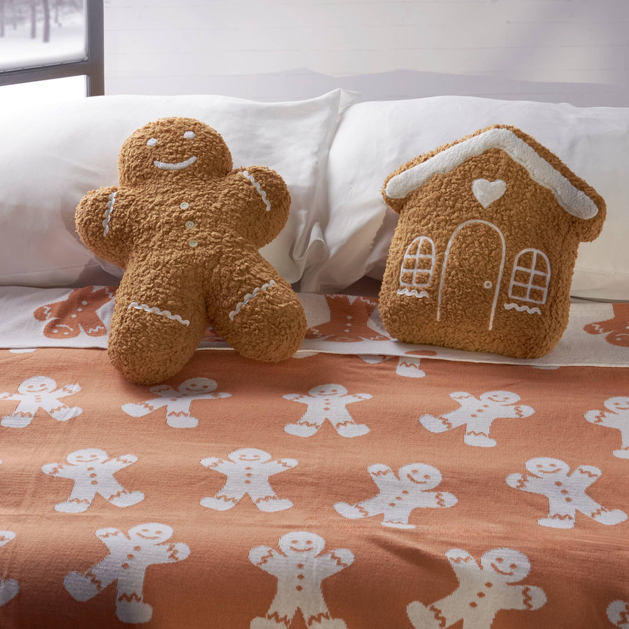 Gingerbread Man Shaped Pillow