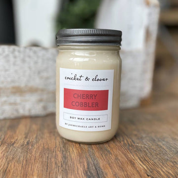 Cherry Cobbler Soy Mason Jar Candle