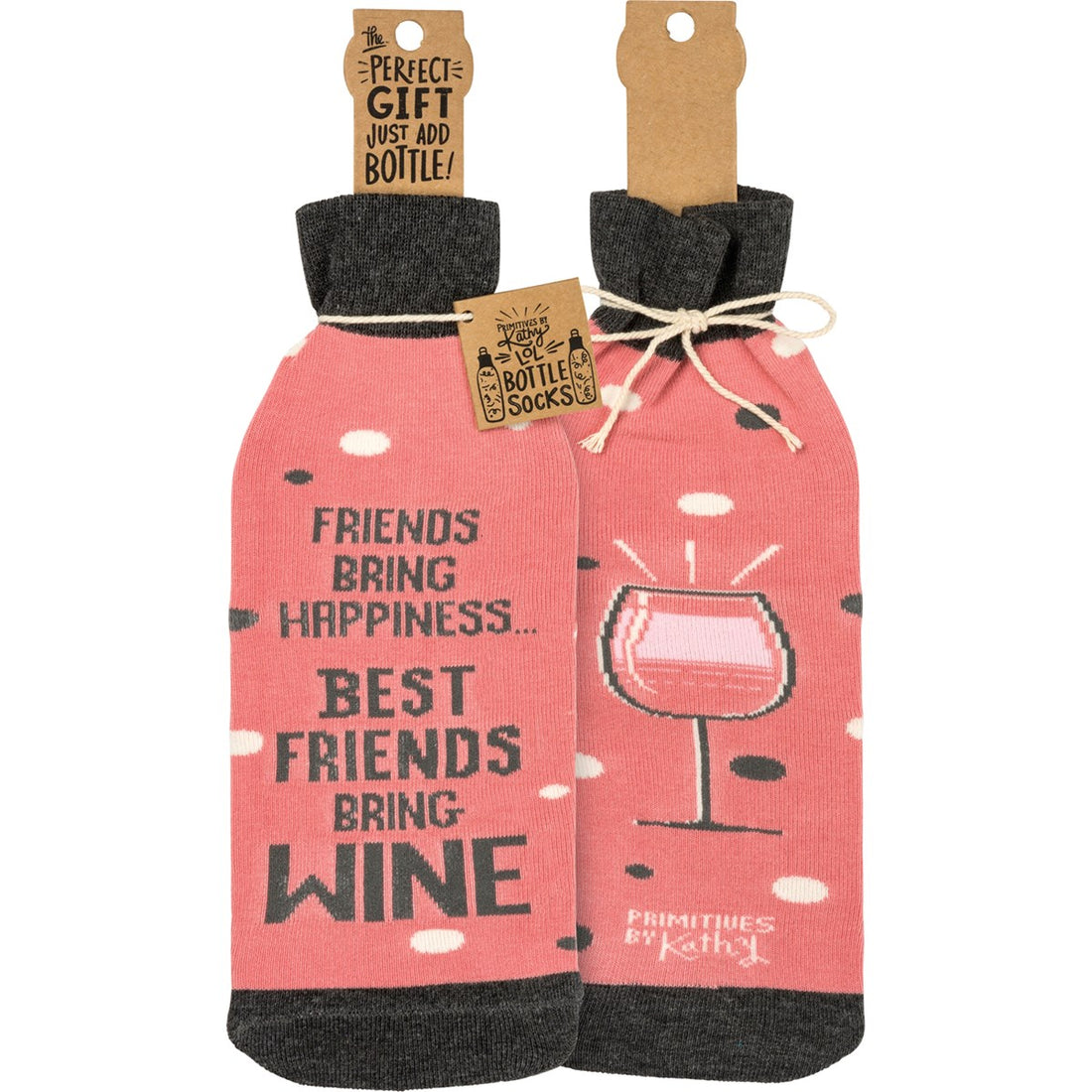 Friends Bring Happiness Bottle Sock