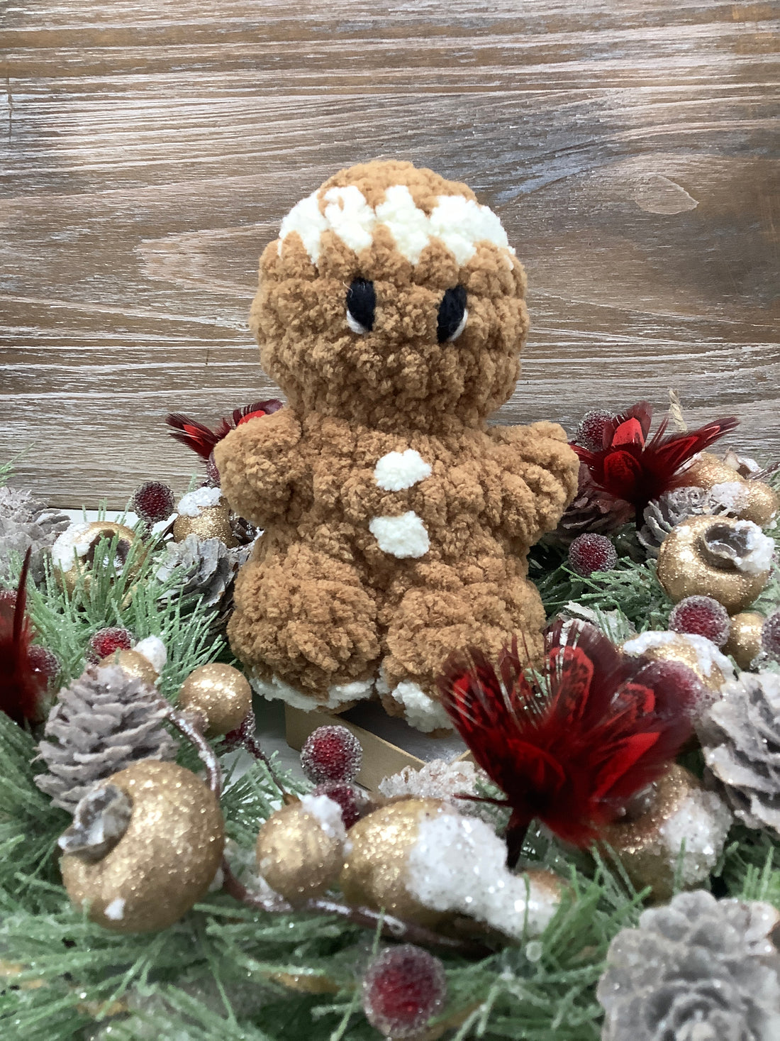 Gingerbread Crocheted Plushie - Small