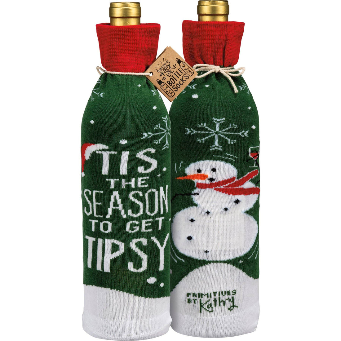 Tis The Season To Get Tipsy Bottle Sock Cover