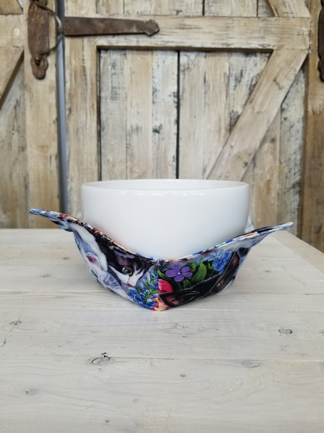 Cats & Flowers Bowl Cozy