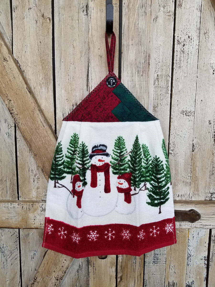 Snowman Family Kitchen Towel