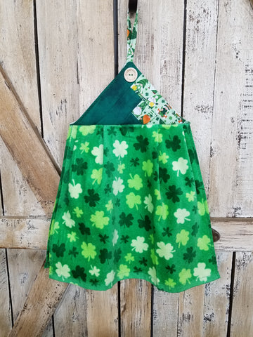 Green Shamrock Kitchen Towel