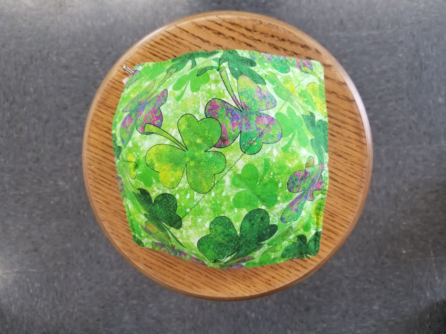 Watercolor Shamrocks Bowl Cozy