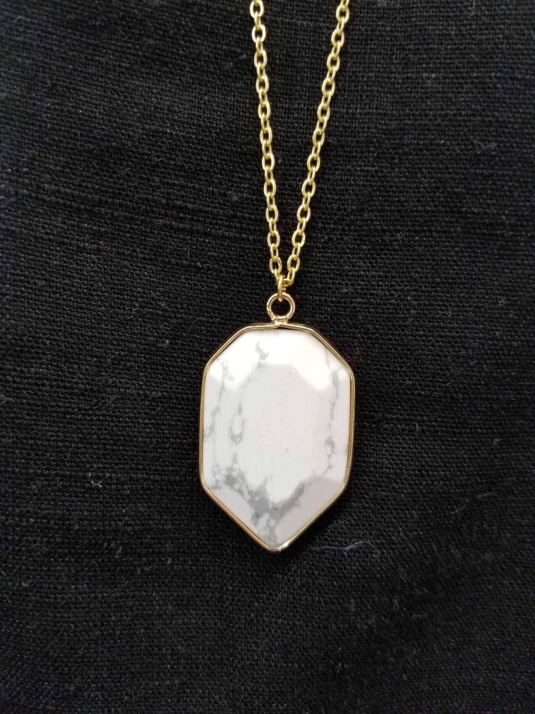 Gold Howlite Necklace