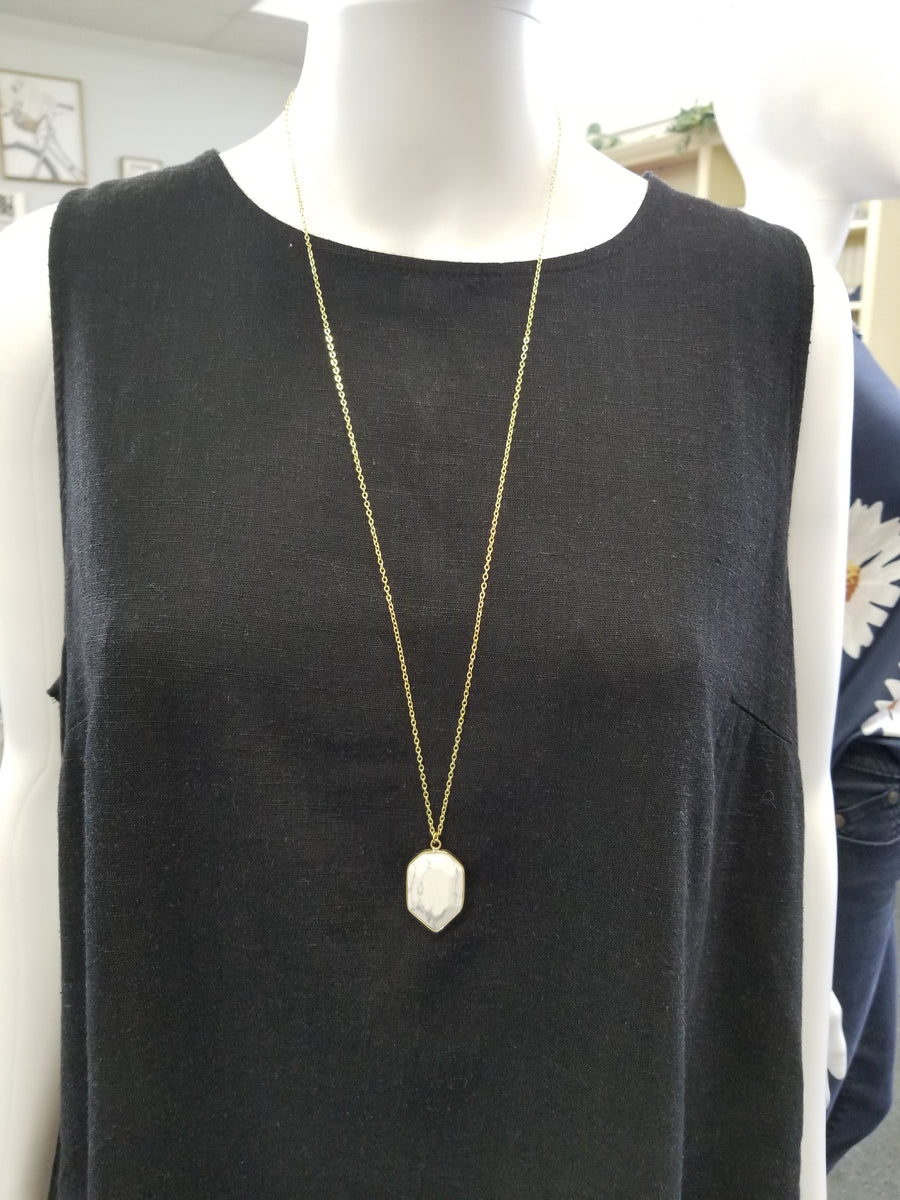 Gold Howlite Necklace