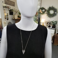 Druzy Triangle Crystal Necklace