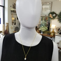 Gold Dainty Stone Necklace