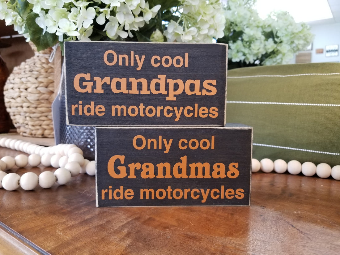 Ride Motorcycles Block Sign