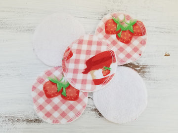 Strawberry Jam Reusable Cotton Makeup Remover Pads