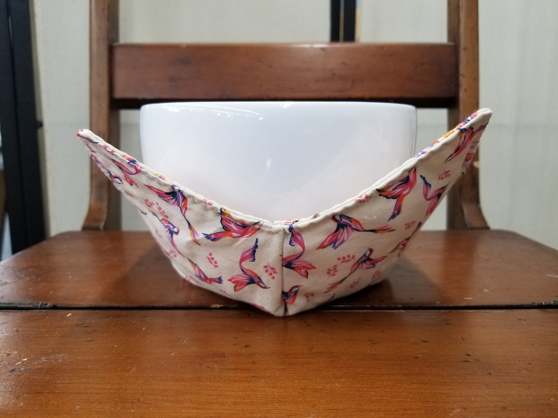 Pink Birds Bowl Cozy