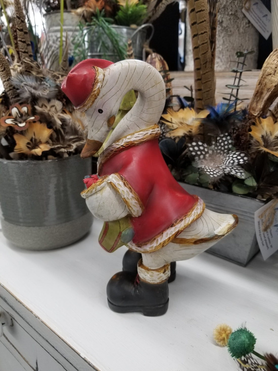 Christmas Goose Figure