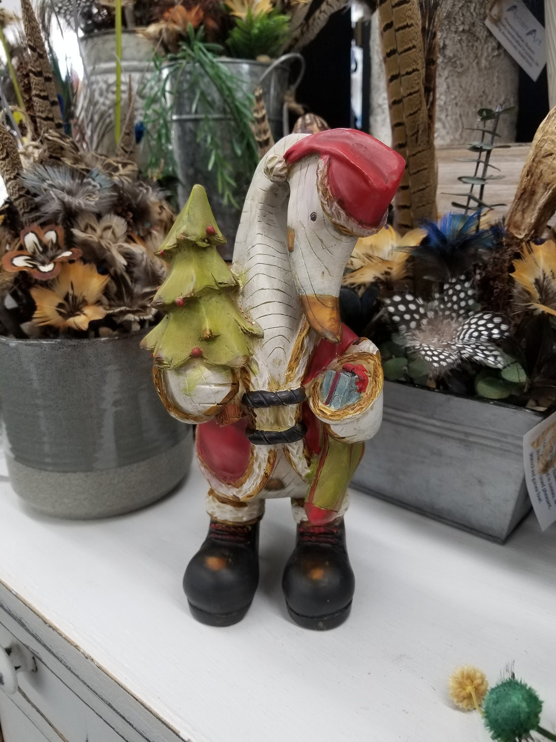 Christmas Goose Figure