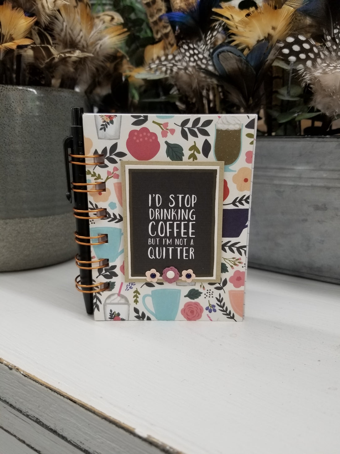 Mini Coffee Notebooks With Pen