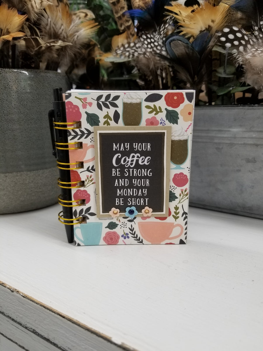 Mini Coffee Notebooks With Pen