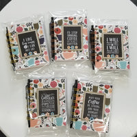 Mini Coffee Notebooks With Pen