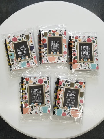 Mini Coffee Notebooks With Pen