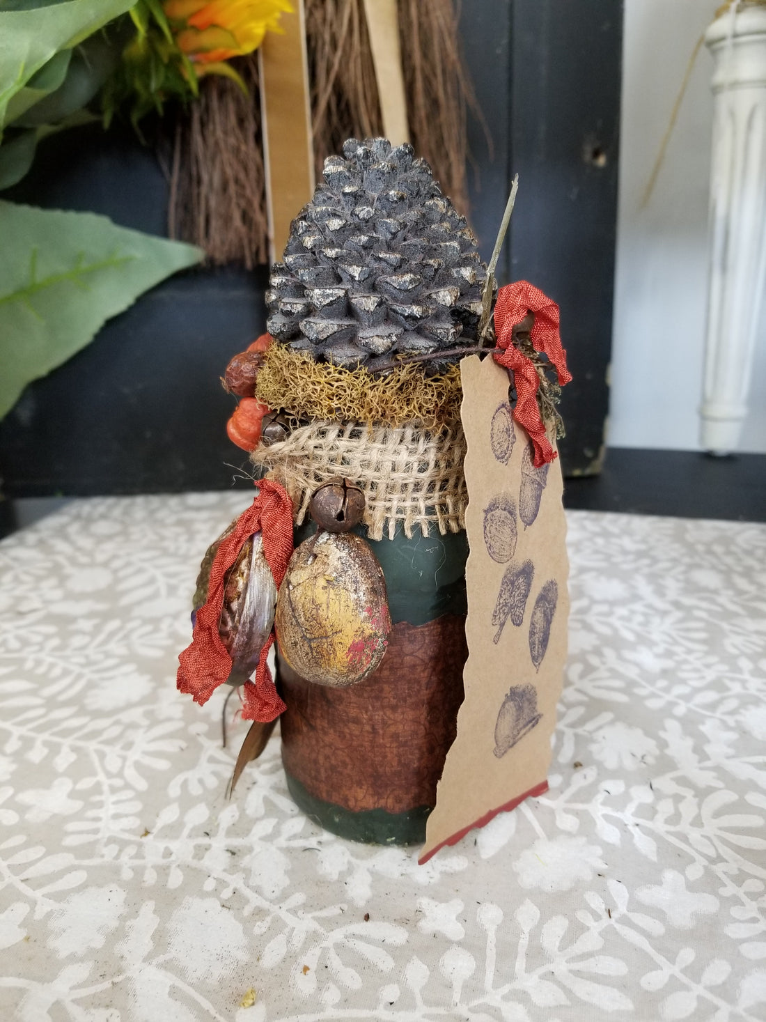 Pinecone Handmade Shelf Decor