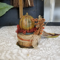 Autumn Pumpkin Handmade Shelf Decor