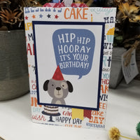 Hip Hip Hooray Birthday Card - Boy