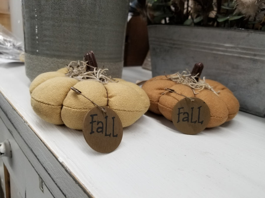 Fall Fabric Small Pumpkins