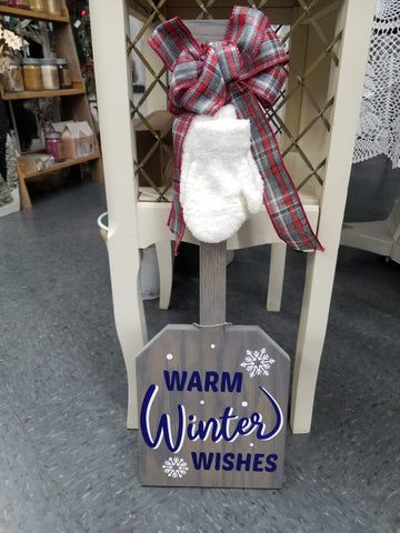 Warm Winter Wishes Shovel