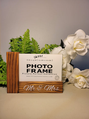 Mr + Mrs L Shaped Photo Frame - Horizontal