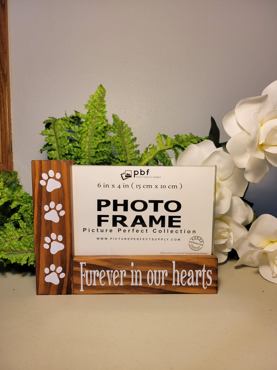 Furever In Our Hearts L Shaped Photo Frame - Horizontal