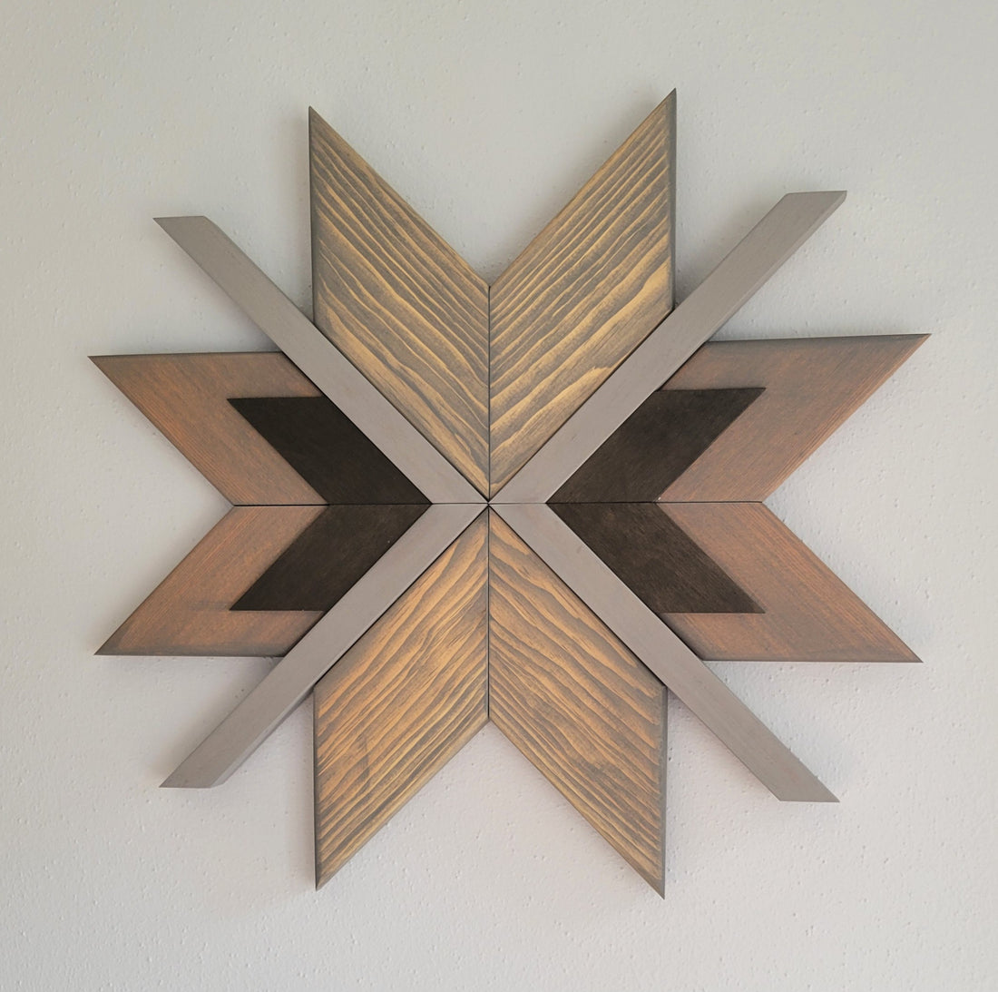 Chevron Wooden Sign - Oak + Pine