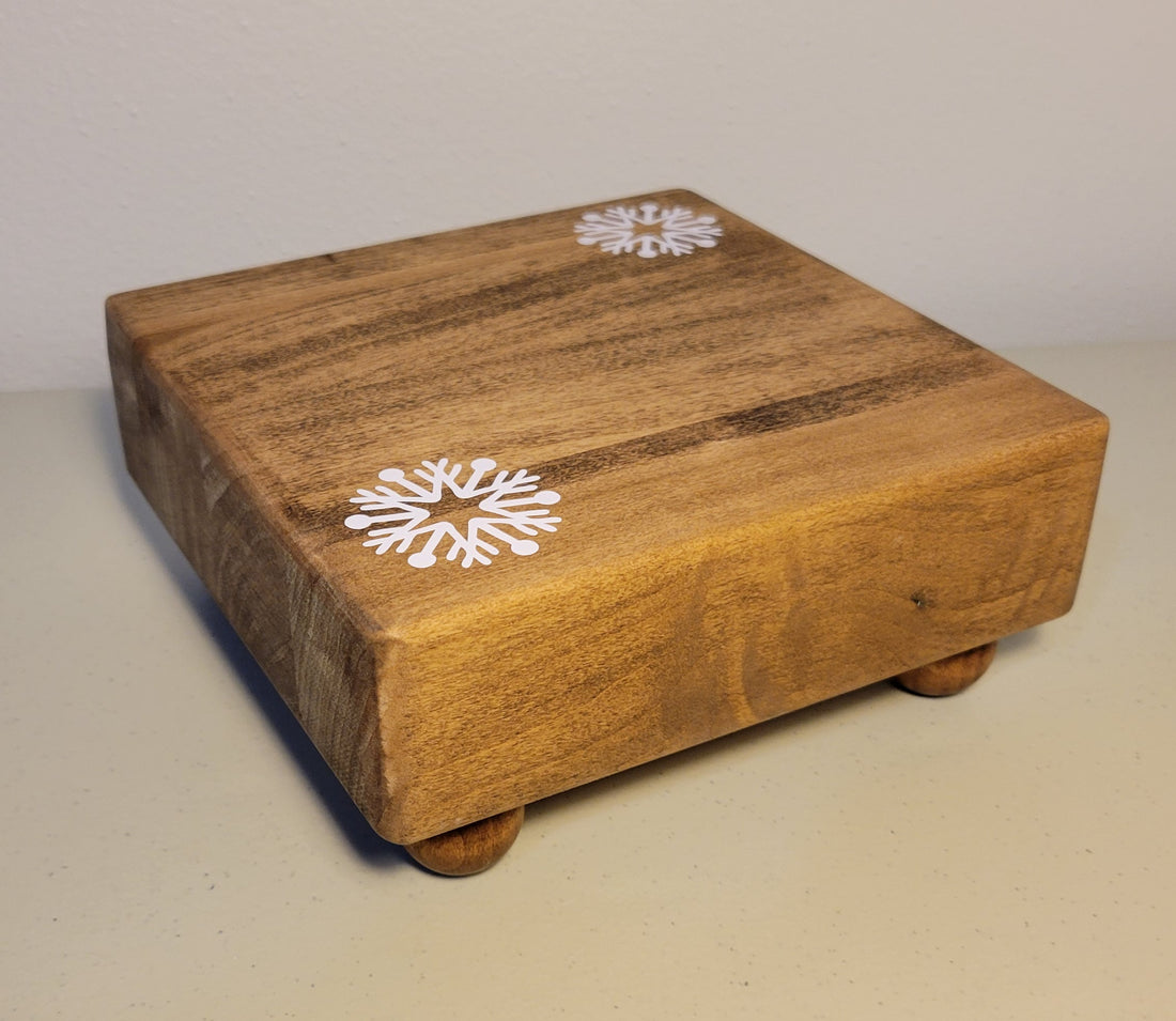 Wooden Trivet - Snowflakes