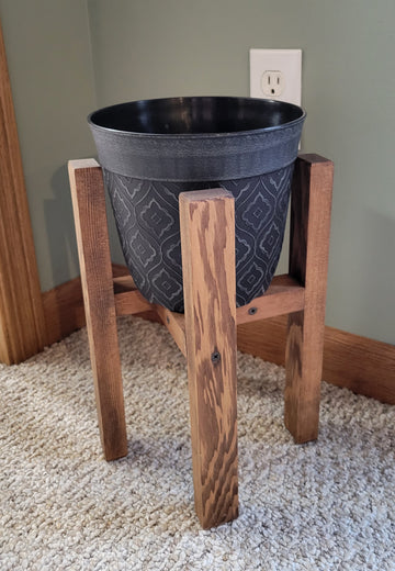 Brown Plant Stand With Pot - Large