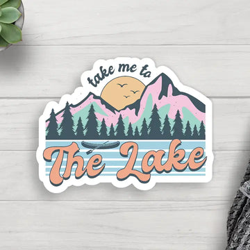 Take Me To the Lake Vinyl Sticker