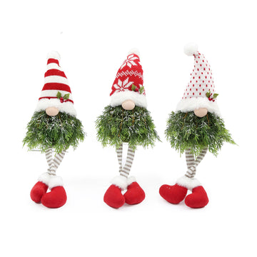 Christmas Tree Gnome with Dangly Legs