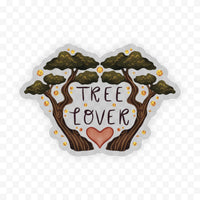 "Tree lover" clear sticker