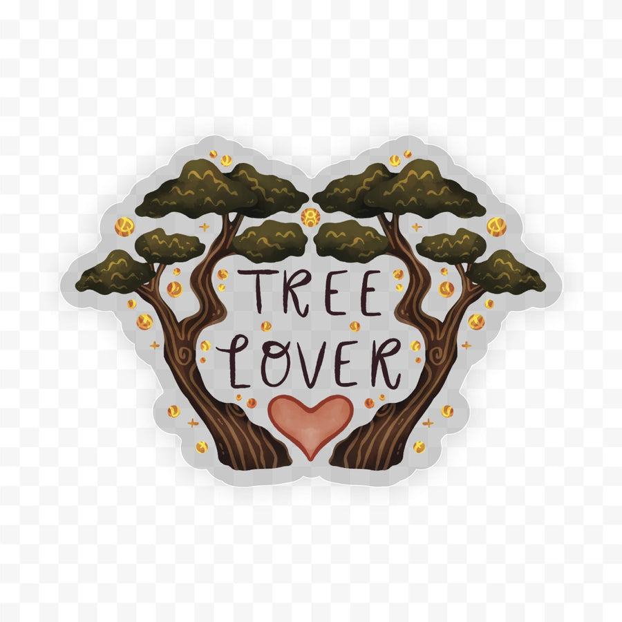 "Tree lover" clear sticker