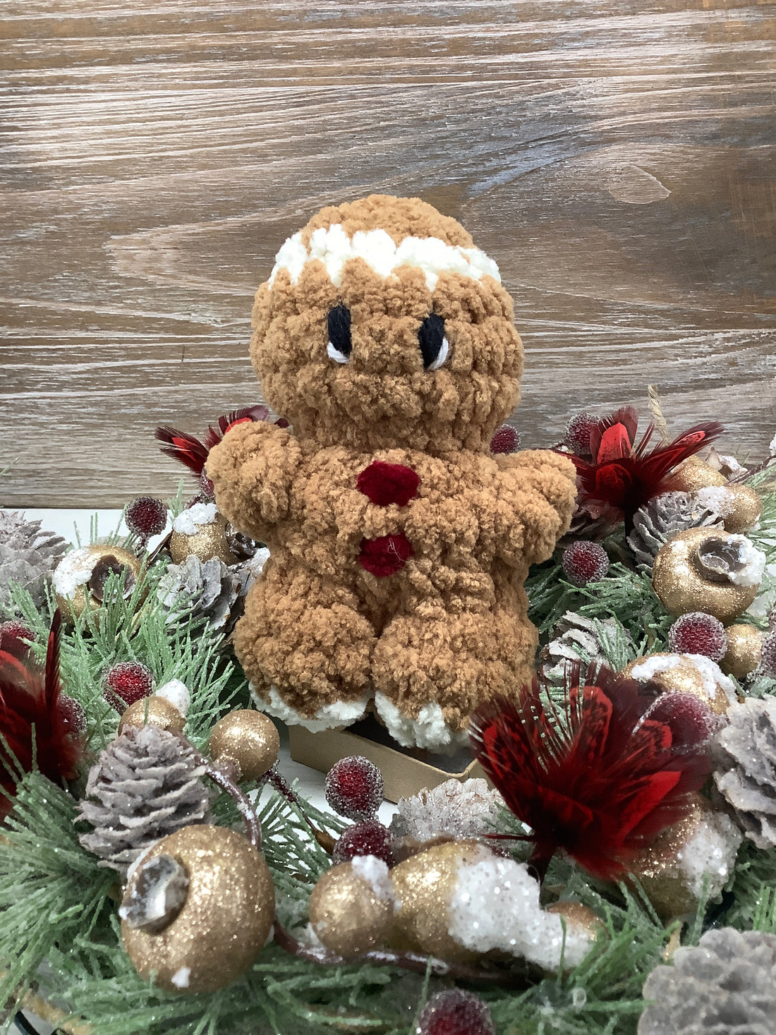 Gingerbread Crocheted Plushie - Small