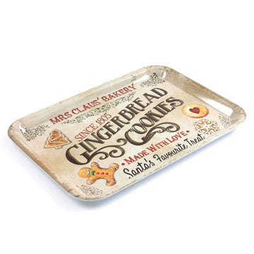 Gingerbread Bakery Melamine Christmas Tray