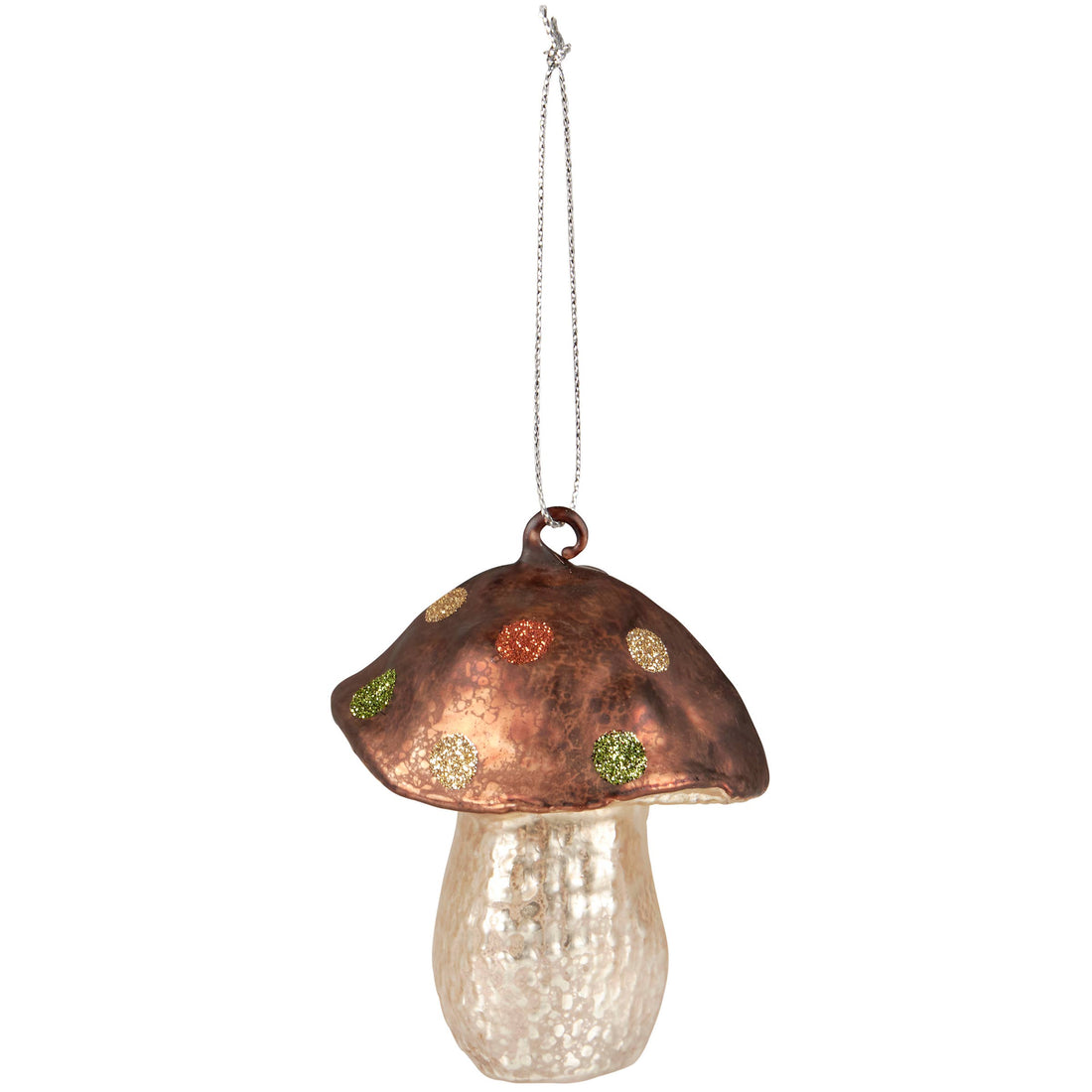 Glass Toadstool Ornament