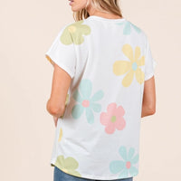 Ivory Flowers Top