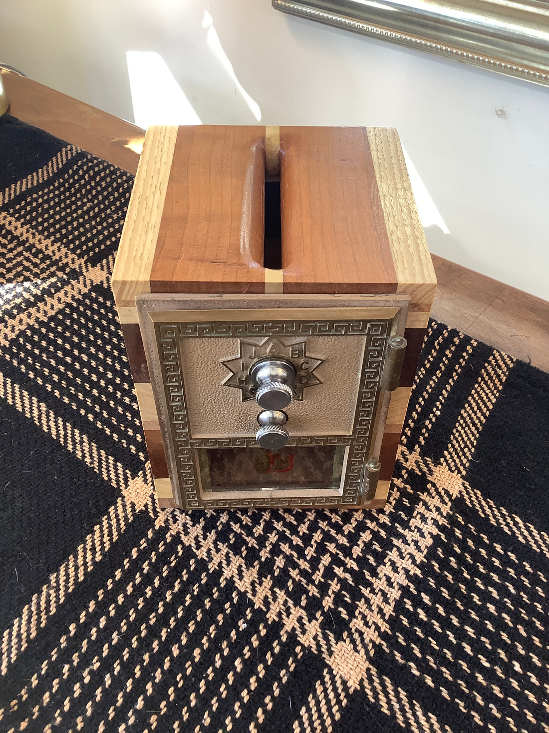 Woodshop Post Office Box Piggy Bank