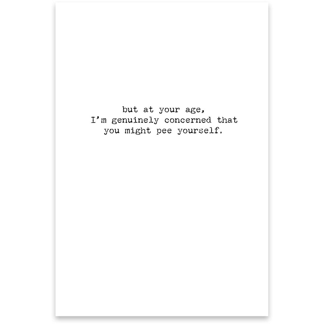 Funny Card Greeting Card