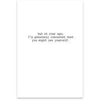 Funny Card Greeting Card