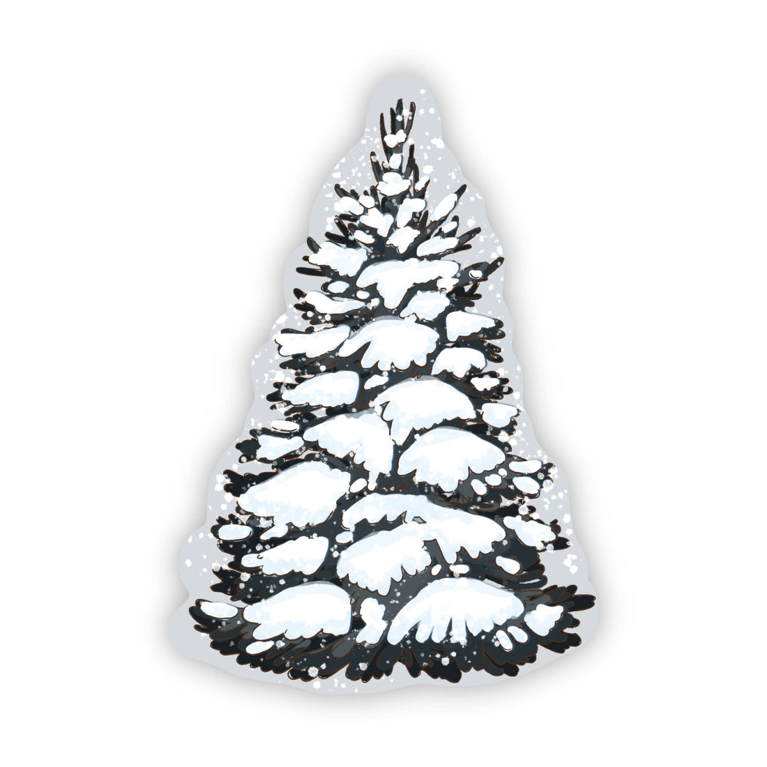 Snowy Tree Sticker