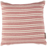 Red Ticking Stripe Pillow