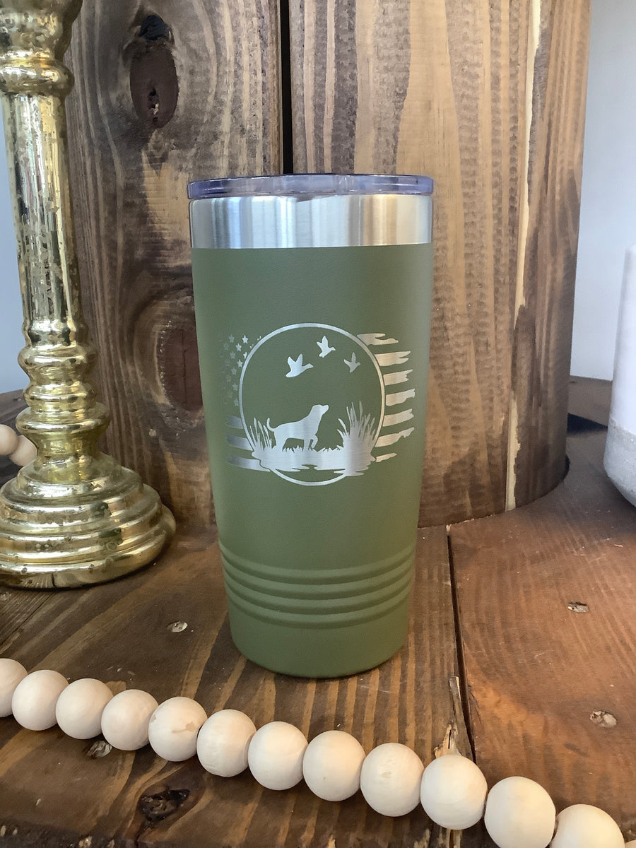 Duck Hunting Tumbler - Flag