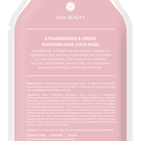 Strawberries and Cream Soothing Raw Juice Sheet Mask